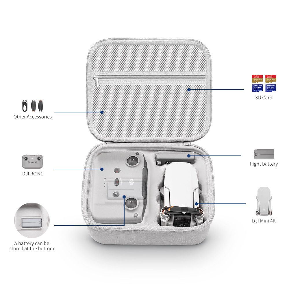 XFJI Storage Bag Protective Ca - Dji Drone Mini 4 Pro review and price